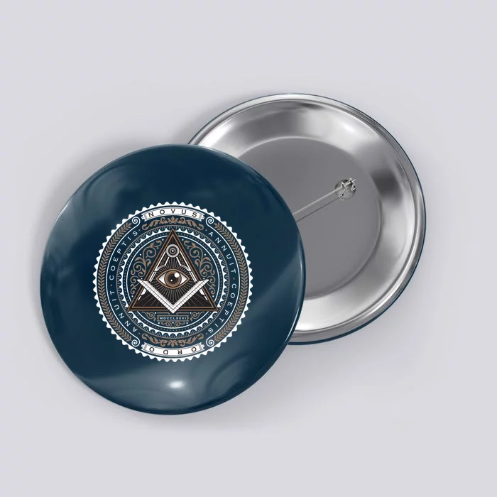 All Seeing Eye Emblem Button