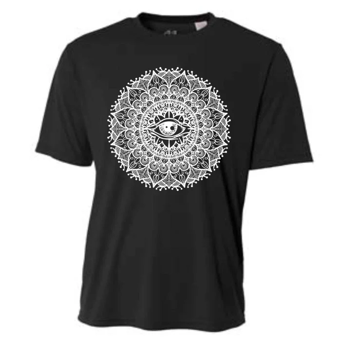 All Seeing Eye Mystic Dark Magic Dala Art Yoga Meditation Cool Gift Cooling Performance Crew T-Shirt