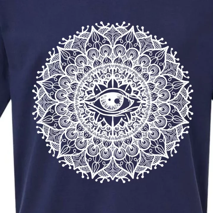 All Seeing Eye Mystic Dark Magic Dala Art Yoga Meditation Cool Gift Sueded Cloud Jersey T-Shirt