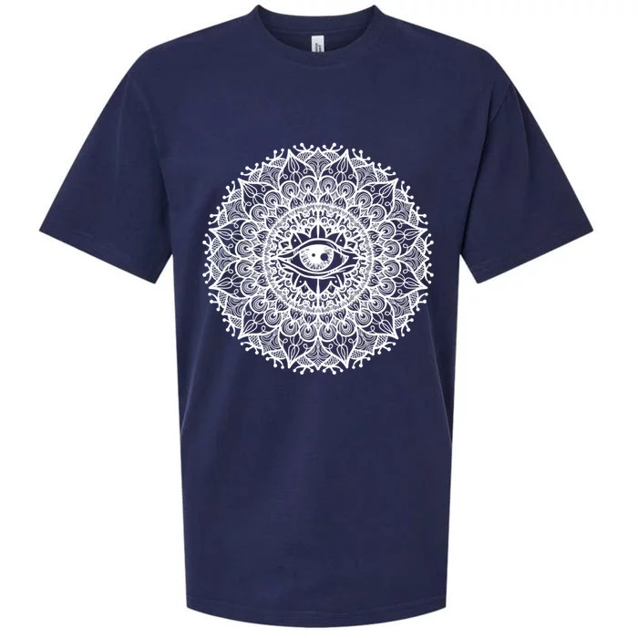 All Seeing Eye Mystic Dark Magic Dala Art Yoga Meditation Cool Gift Sueded Cloud Jersey T-Shirt