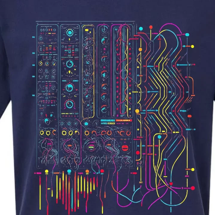 Analogue Synthesiser Electronic Music Modular Life Sueded Cloud Jersey T-Shirt