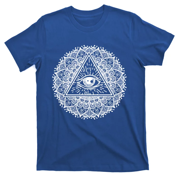 All Seeing Eye Mystic Dark Magic Dala Art Yoga Meditation Meaningful Gift T-Shirt