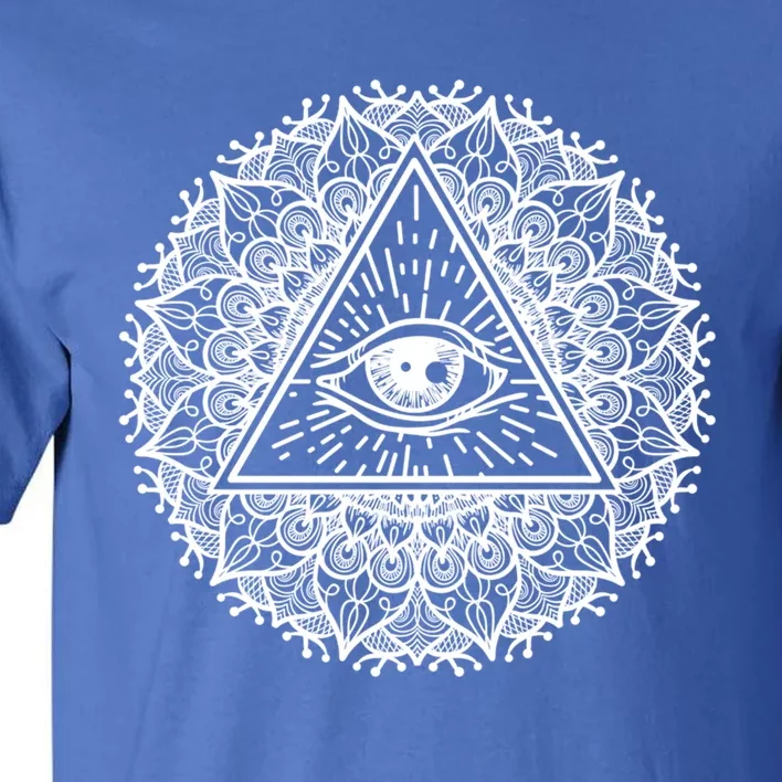 All Seeing Eye Mystic Dark Magic Dala Art Yoga Meditation Meaningful Gift Tall T-Shirt