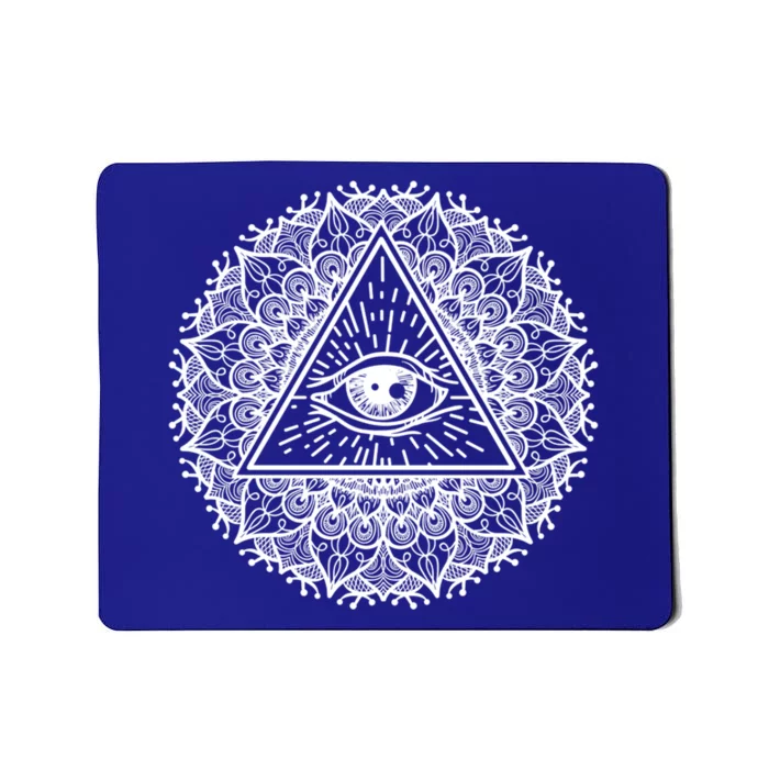 All Seeing Eye Mystic Dark Magic Dala Art Yoga Meditation Meaningful Gift Mousepad