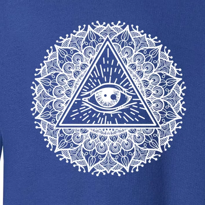 All Seeing Eye Mystic Dark Magic Dala Art Yoga Meditation Meaningful Gift Toddler Sweatshirt