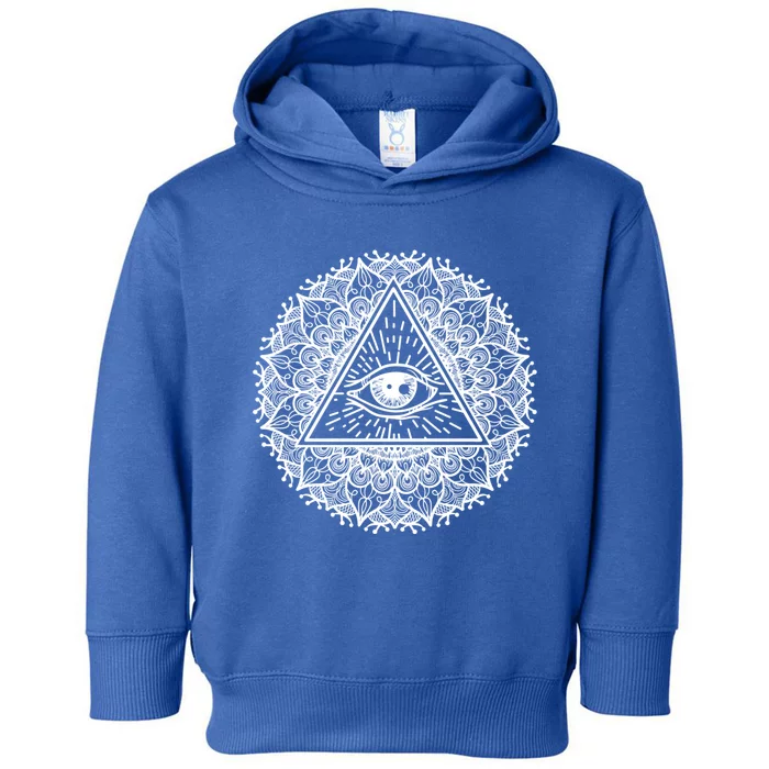 All Seeing Eye Mystic Dark Magic Dala Art Yoga Meditation Meaningful Gift Toddler Hoodie