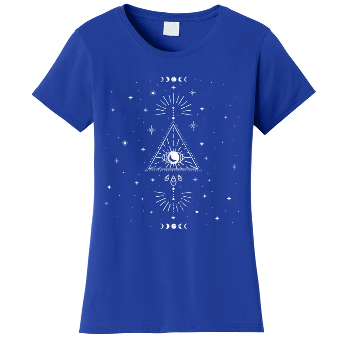 All Seeing Eye Alchemy Sun Moon Astrology Gift Women's T-Shirt