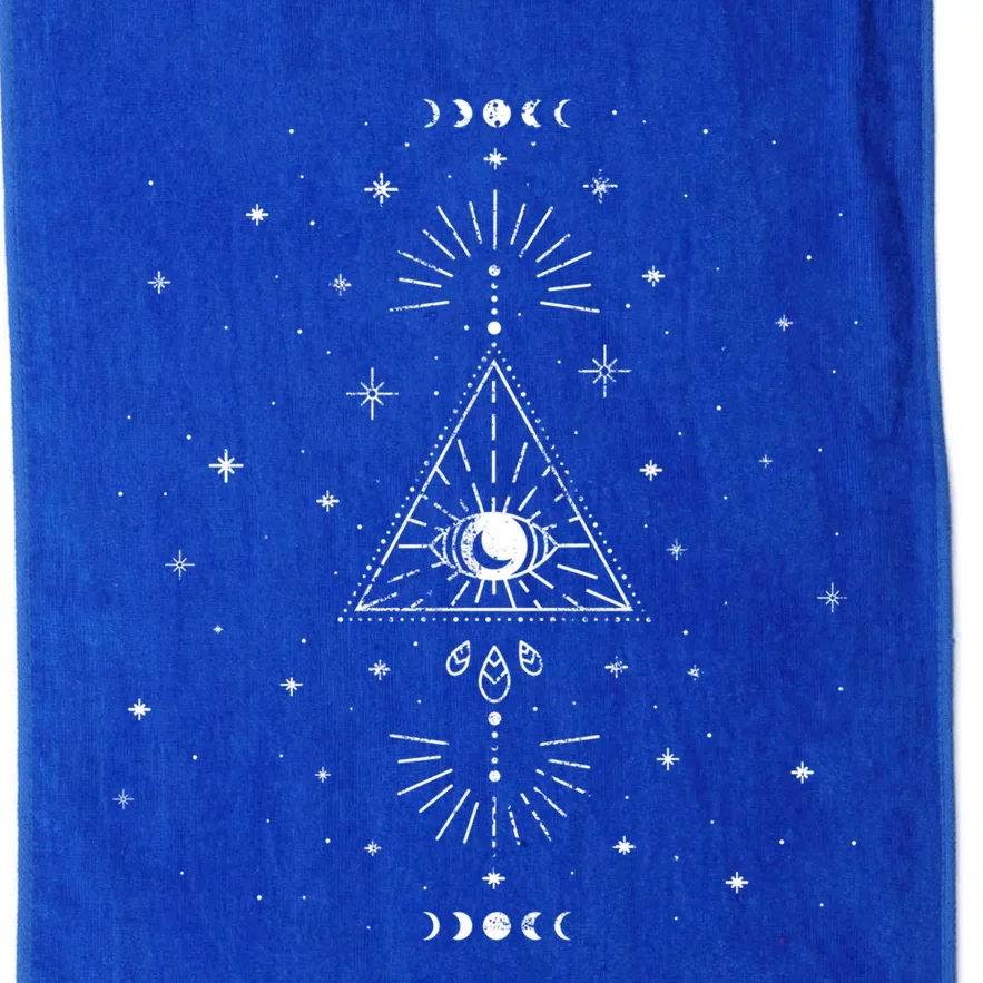 All Seeing Eye Alchemy Sun Moon Astrology Gift Platinum Collection Golf Towel