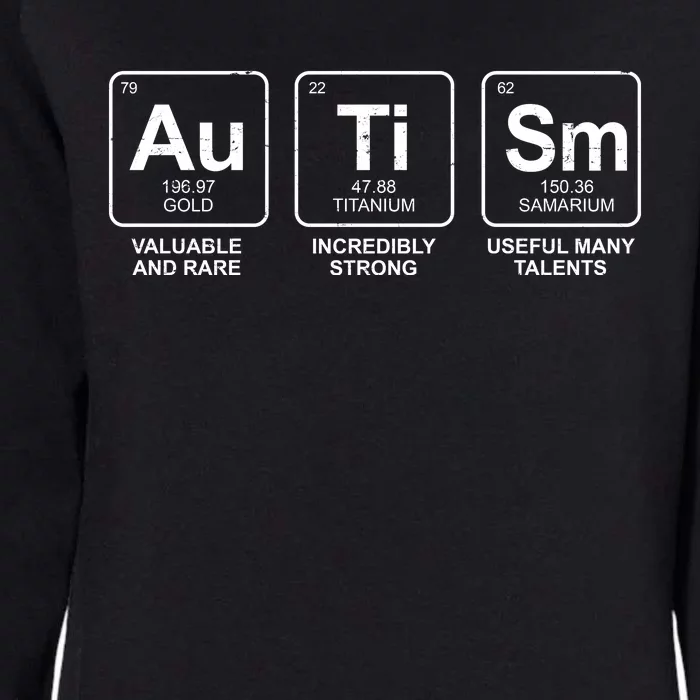 Autism Strong Element Awareness Womens California Wash Sweatshirt