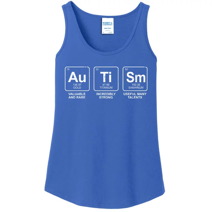 Autism Strong Element Awareness Ladies Essential Tank