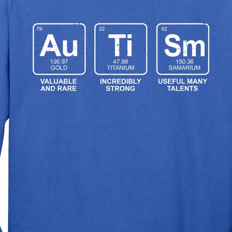 Autism Strong Element Awareness Tall Long Sleeve T-Shirt