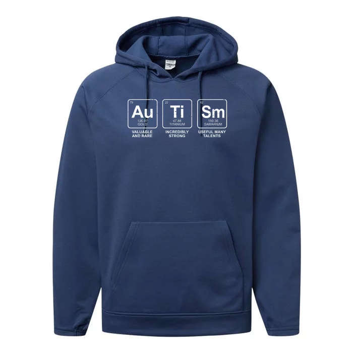 Autism Strong Element Awareness Performance Fleece Hoodie