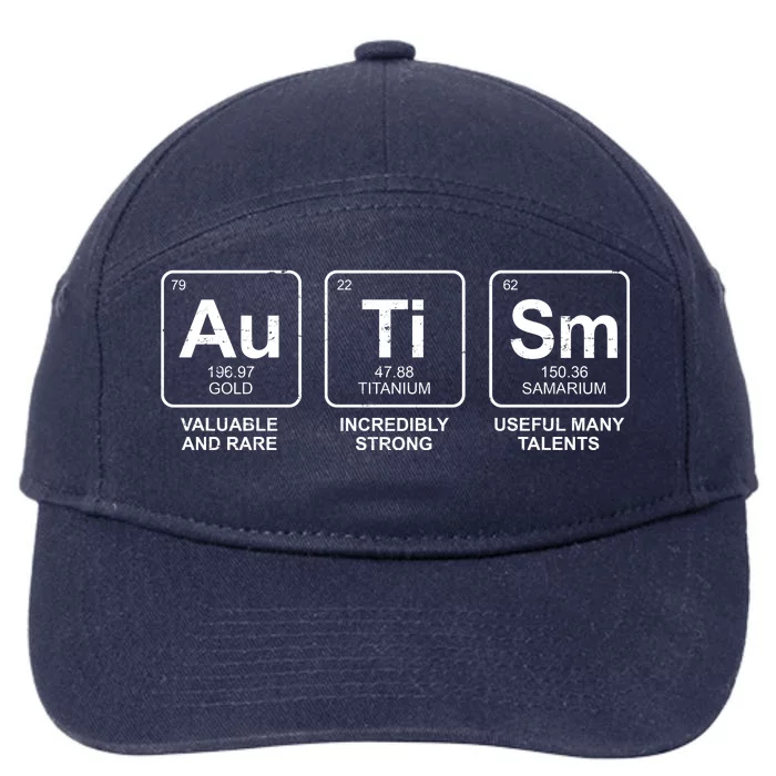 Autism Strong Element Awareness 7-Panel Snapback Hat