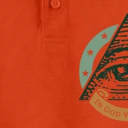 All Seeing Eye Providence In God We Trust Gift Dry Zone Grid Performance Polo