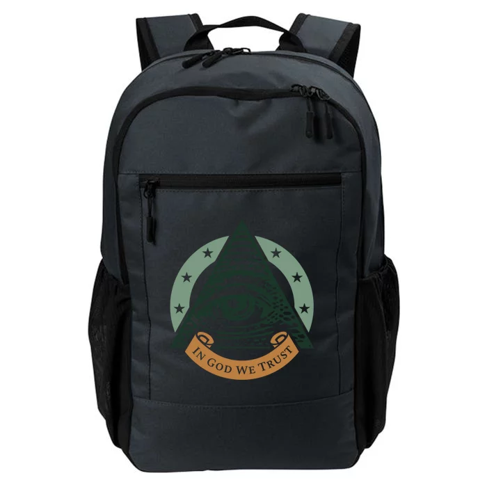 All Seeing Eye Providence In God We Trust Gift Daily Commute Backpack