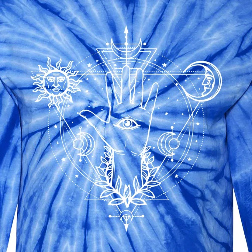 All Seeing Eye Mystic Gift Blackcraft Clothing Gift Tie-Dye Long Sleeve Shirt