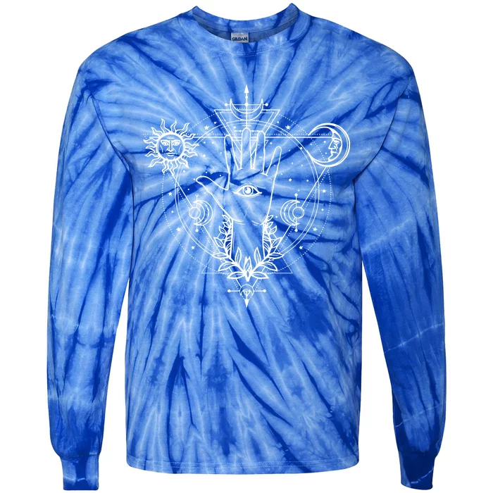 All Seeing Eye Mystic Gift Blackcraft Clothing Gift Tie-Dye Long Sleeve Shirt