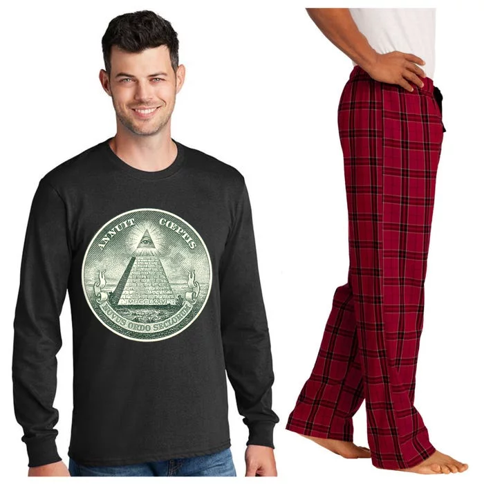 ALL SEEING EYE OF GOD DIVINE PROVIDENCE ILLUMINATI SEAL Long Sleeve Pajama Set