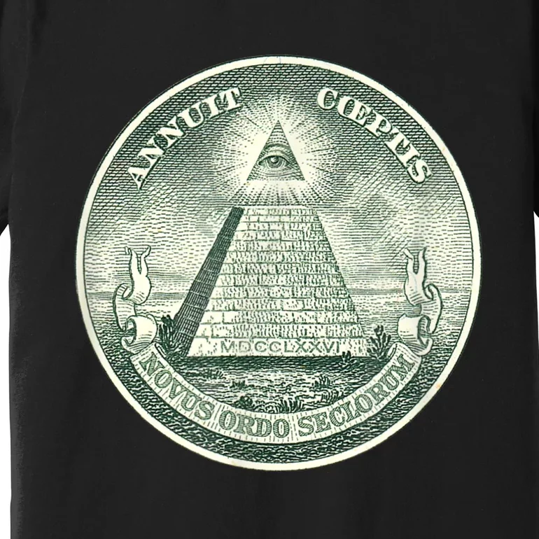 ALL SEEING EYE OF GOD DIVINE PROVIDENCE ILLUMINATI SEAL Premium T-Shirt