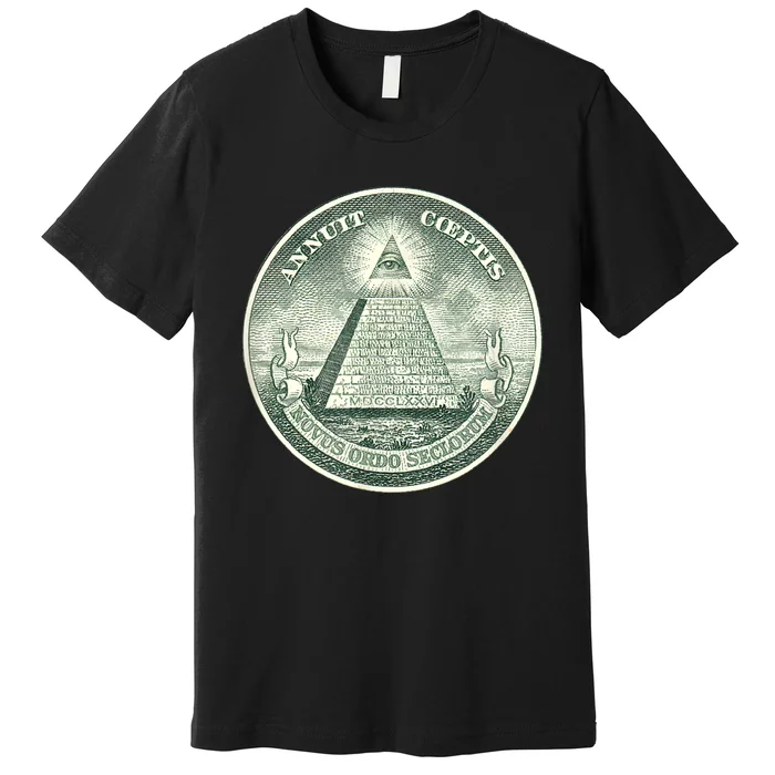 ALL SEEING EYE OF GOD DIVINE PROVIDENCE ILLUMINATI SEAL Premium T-Shirt