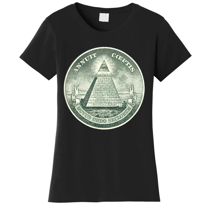 ALL SEEING EYE OF GOD DIVINE PROVIDENCE ILLUMINATI SEAL Women's T-Shirt