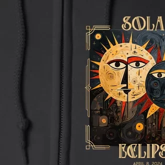 Art Solar Eclipse 2024 Sun Totality April 8th America Full Zip Hoodie