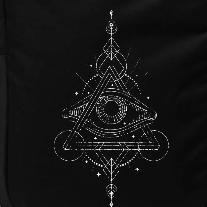 All Seeing Eye Blackcraft Alchemy Sun Moon Astrology Gift Impact Tech Backpack