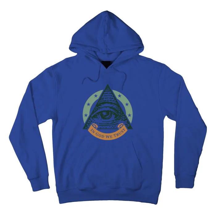 All Seeing Eye Providence In God We Trust Gift Tall Hoodie