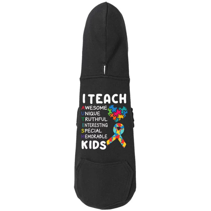 Autism Special Education Teacher Sped Teacher Autism Teacher Doggie 3-End Fleece Hoodie