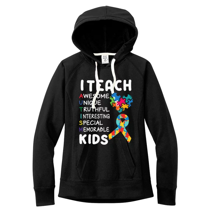 Autism Special Education Teacher Sped Teacher Autism Teacher Women's Fleece Hoodie