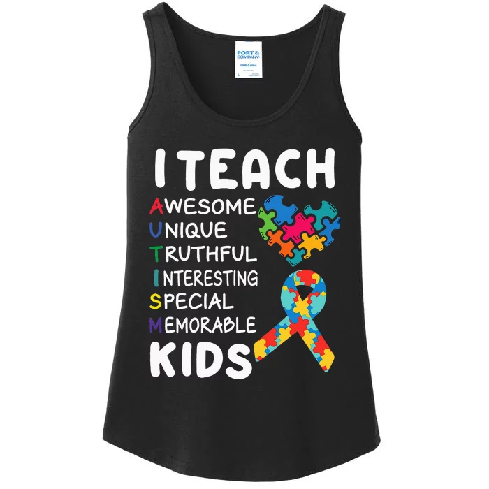 Autism Special Education Teacher Sped Teacher Autism Teacher Ladies Essential Tank