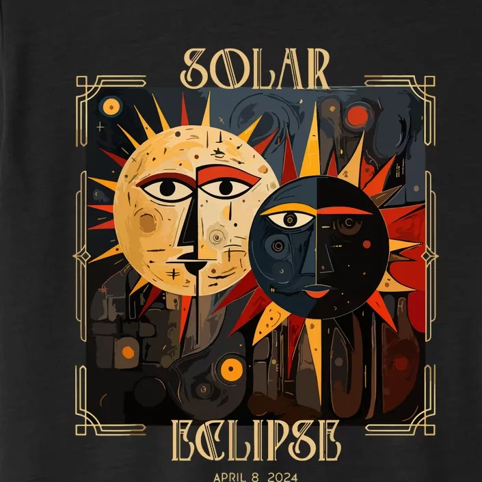 Art Solar Eclipse 2024 Sun Totality April 8th America ChromaSoft Performance T-Shirt