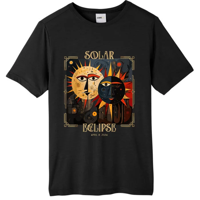 Art Solar Eclipse 2024 Sun Totality April 8th America ChromaSoft Performance T-Shirt