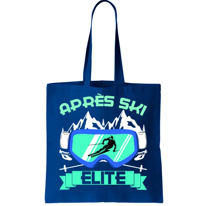 Apres Ski Elite Skiing Snowboarding Skiing Gift Tote Bag