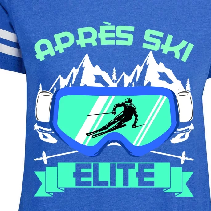 Apres Ski Elite Skiing Snowboarding Skiing Gift Enza Ladies Jersey Football T-Shirt