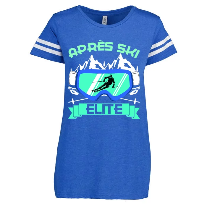 Apres Ski Elite Skiing Snowboarding Skiing Gift Enza Ladies Jersey Football T-Shirt