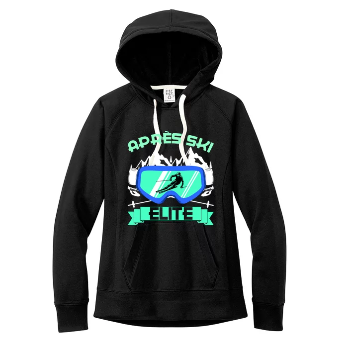 Apres Ski Elite Skiing Snowboarding Skiing Cute Gift Women's Fleece Hoodie