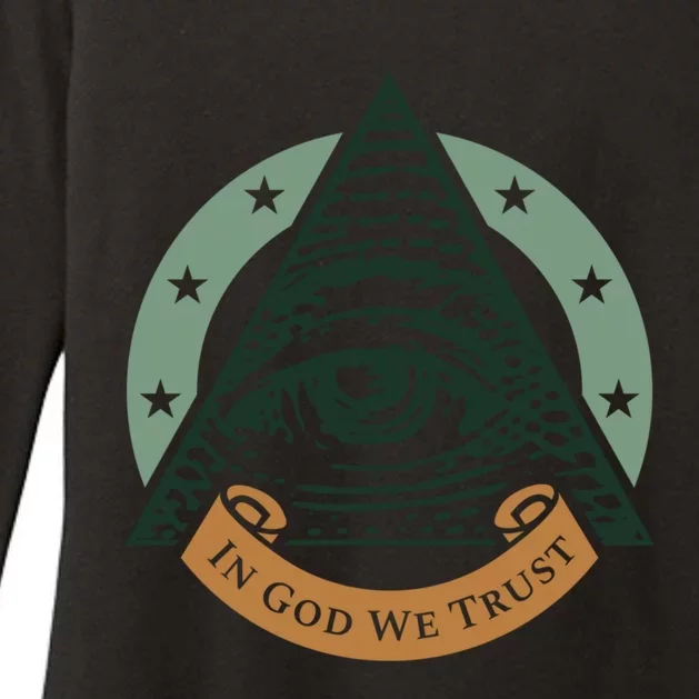 All Seeing Eye Providence In God We Trust Gift Womens CVC Long Sleeve Shirt