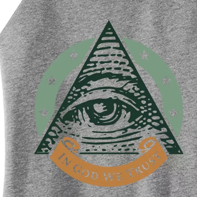 All Seeing Eye Providence In God We Trust Gift Women’s Perfect Tri Rocker Tank