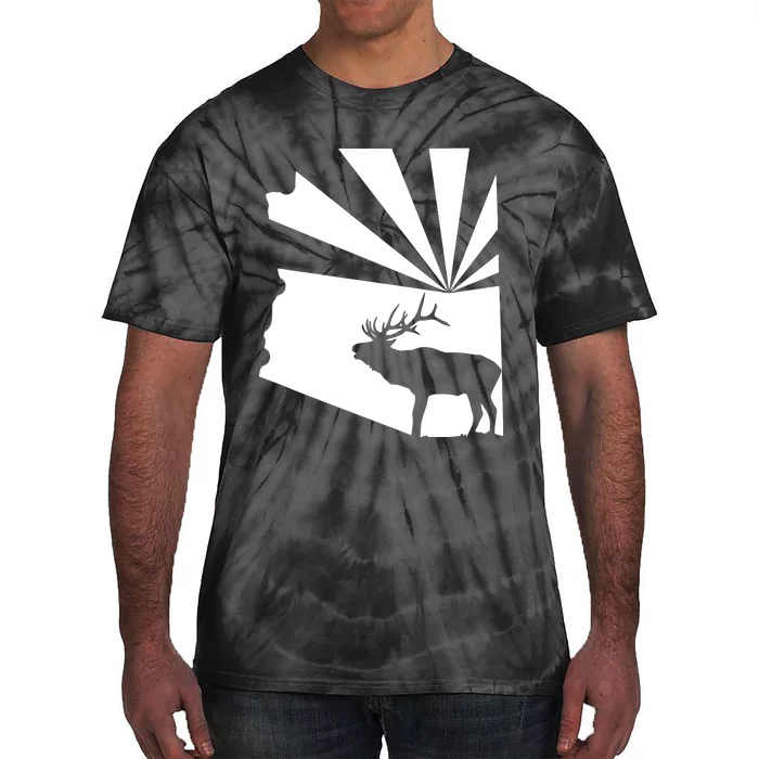 Arizona State Elk Hunting Tie-Dye T-Shirt