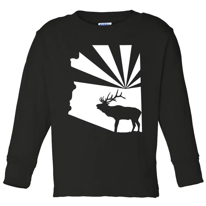 Arizona State Elk Hunting Toddler Long Sleeve Shirt