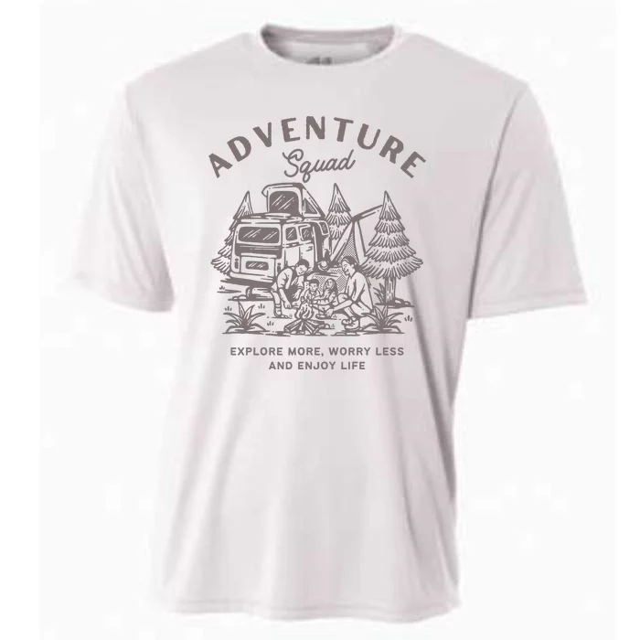 Adventure Squad Explore More Worry Less Enjoy Life Cooling Performance Crew T-Shirt