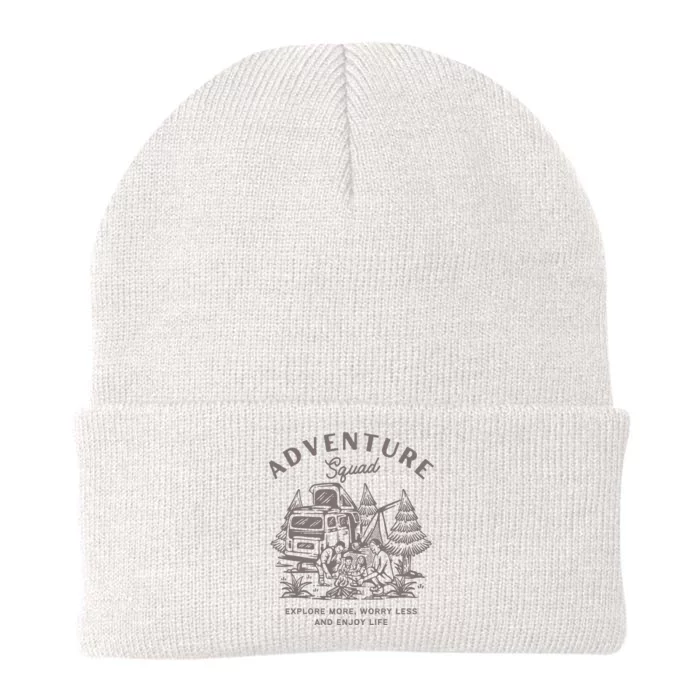 Adventure Squad Explore More Worry Less Enjoy Life Knit Cap Winter Beanie