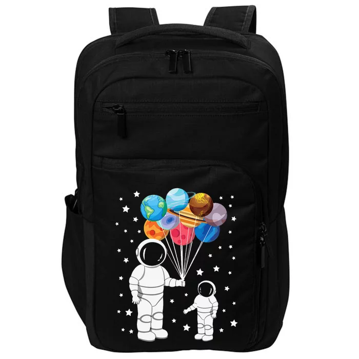 Astronaut Spaceman Funny Space Dwarf Solar System Impact Tech Backpack