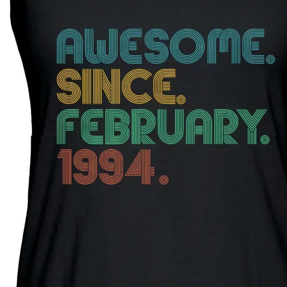 Awesome Since February 1994 30th Birthday Ladies Essential Flowy Tank