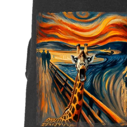 Artsy Scream For Giraffe Lovers Artistic Giraffe Doggie 3-End Fleece Hoodie