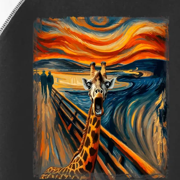 Artsy Scream For Giraffe Lovers Artistic Giraffe Toddler Fine Jersey T-Shirt