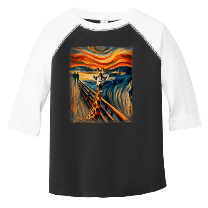 Artsy Scream For Giraffe Lovers Artistic Giraffe Toddler Fine Jersey T-Shirt