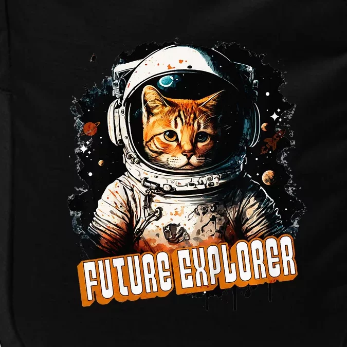 Astronaut Space Future Explorer Funny Cat Impact Tech Backpack