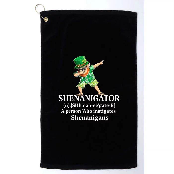 đAbbing Shenanigator Four Leaf Clover Saint Patrick Day Platinum Collection Golf Towel